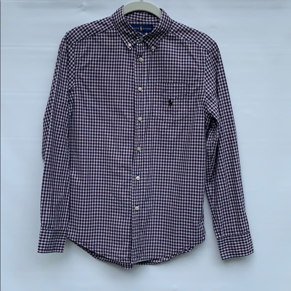 Ralph Lauren Boys Checkered Button Down